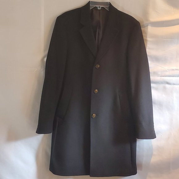 Lauren Ralph Lauren Other - Lauren by Ralph Lauren Classic Fit Topcoat - Black Cashmere Wool - Medium